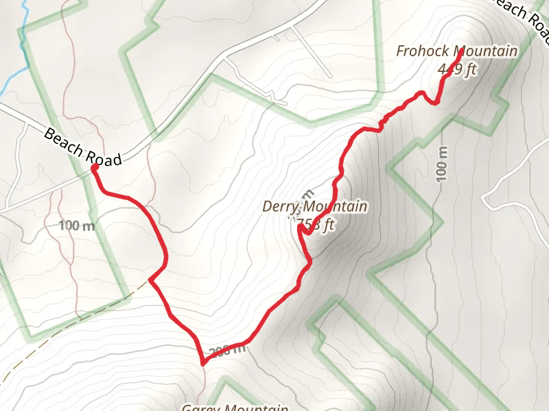 Derry Mountain and Frohock Mountain