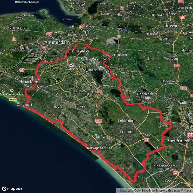 Rijwielpad Zuidduinen, Ganzenhoekweg and Oostvaartpad Loop