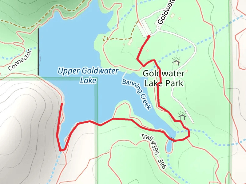 Upper Goldwater Lake Shore Walk