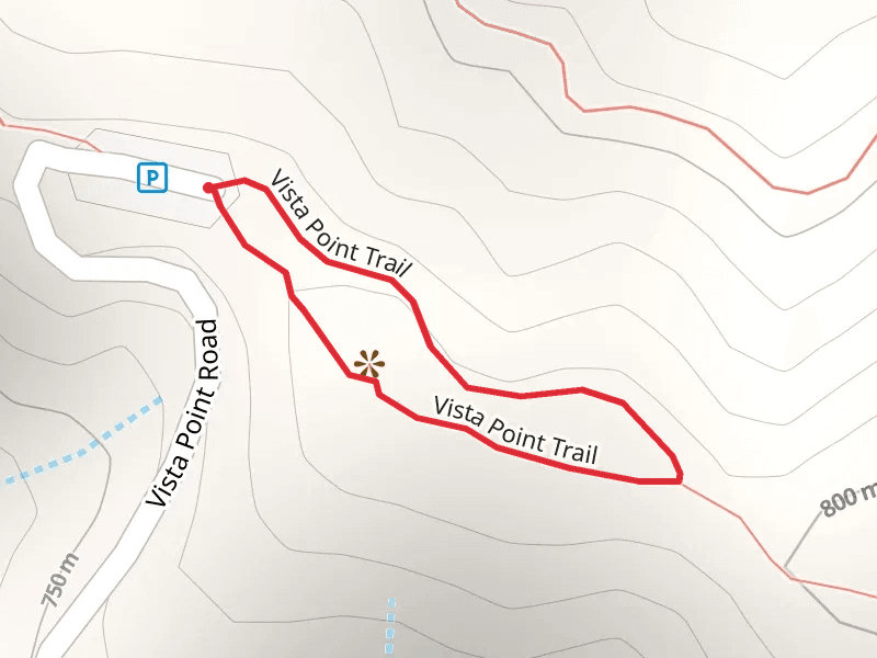Vista Point Loop Trail mobile static map