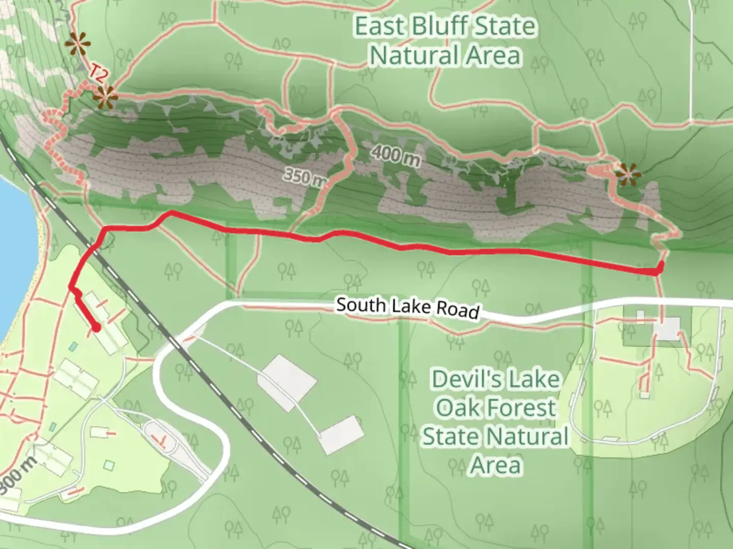 An image depicting the trail Grottos Trail and its surrounding area.