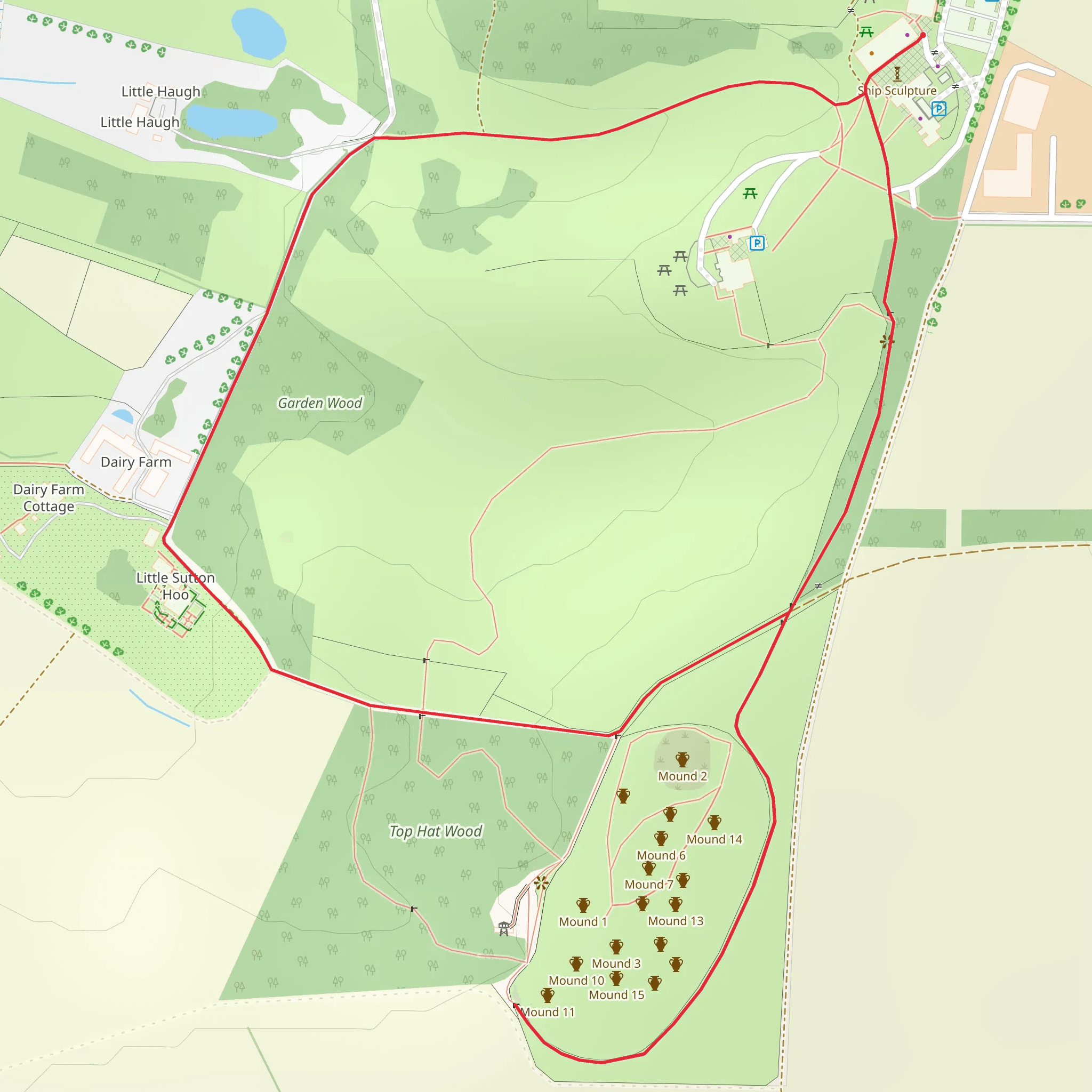 Garden Wood Loop mobile static map