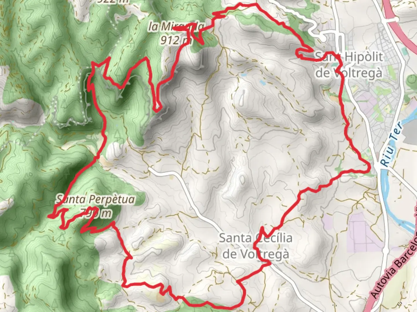 An image depicting the trail Voltrega Trail PR C 49 and its surrounding area.