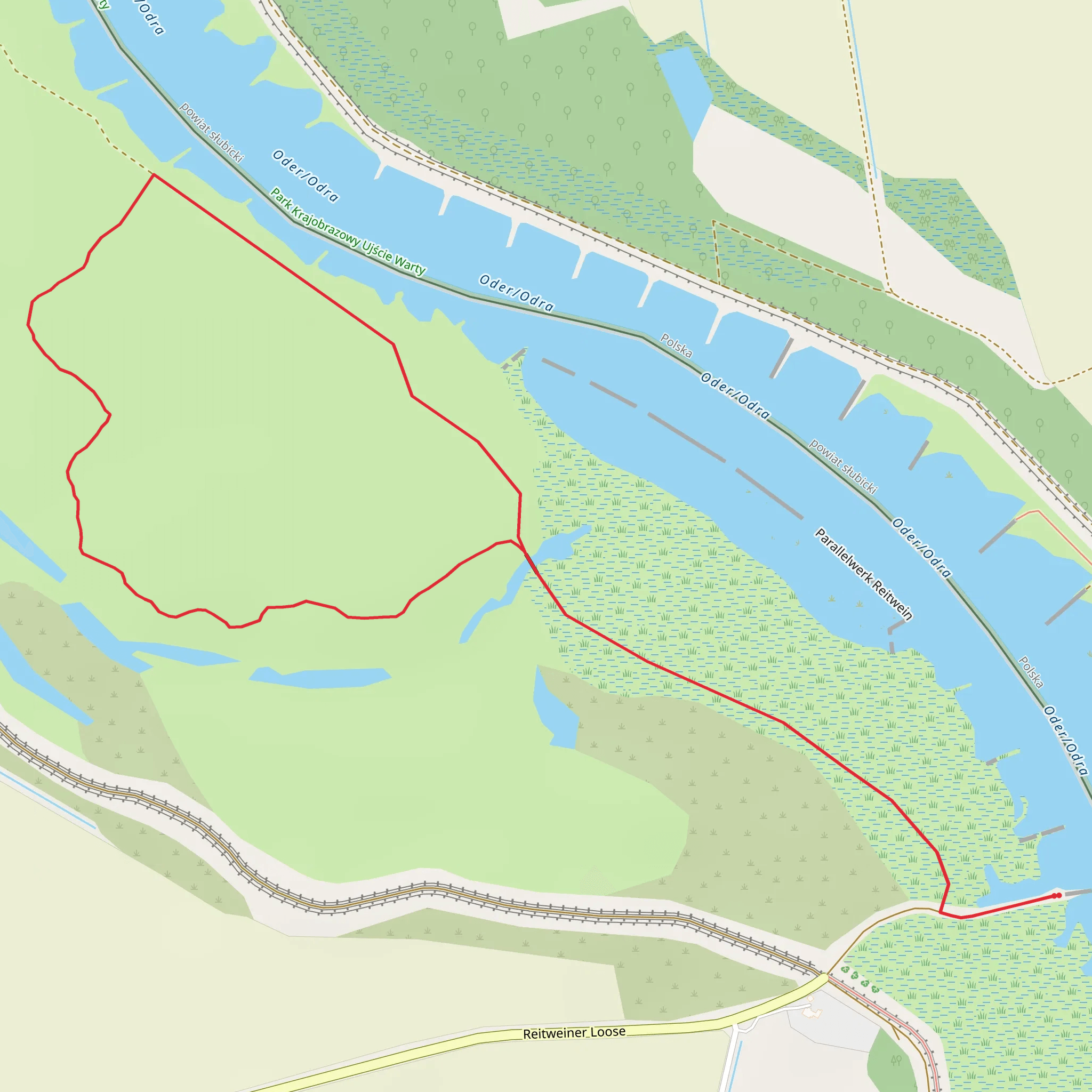 Oder Walk mobile static map