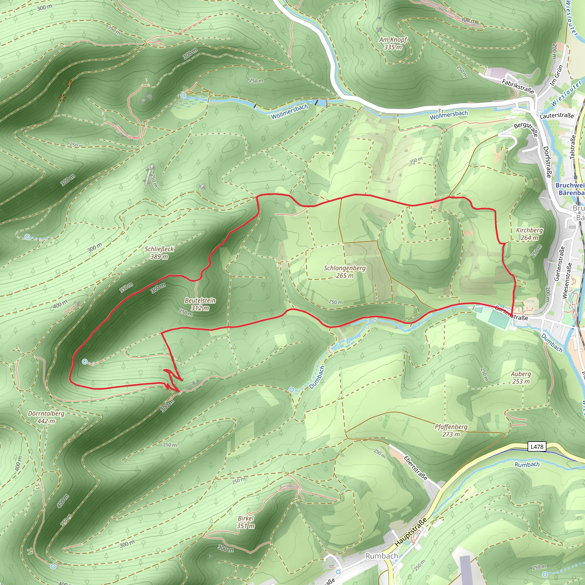 Schlangenberg Tour mobile static map
