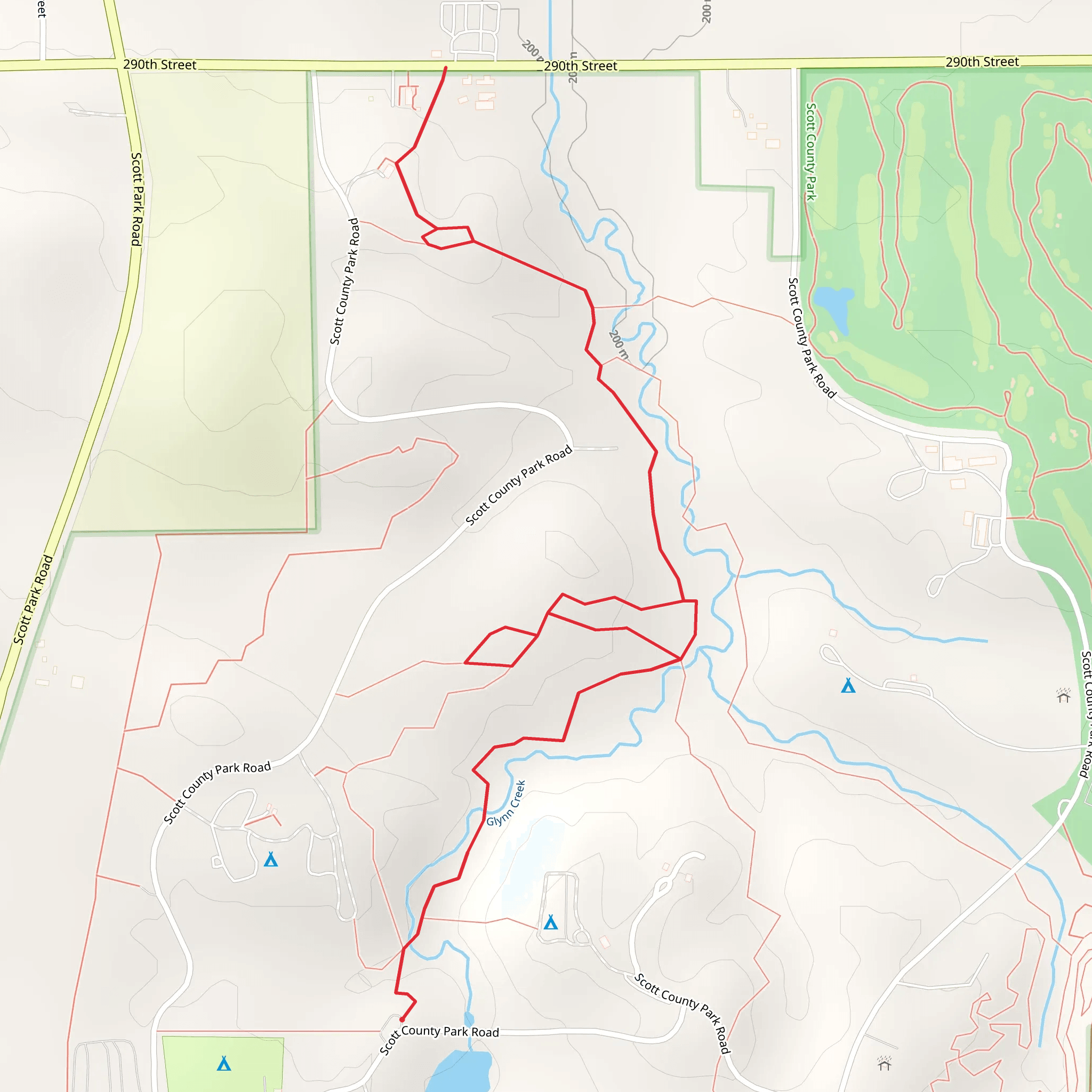 Glynn Creek mobile static map