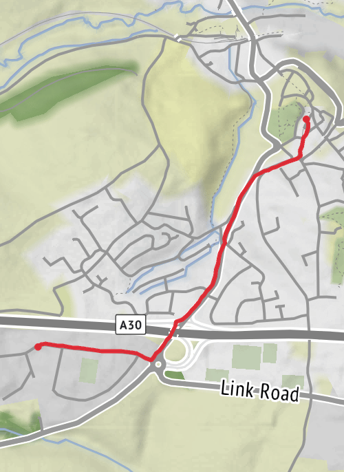 Cornwall Walking mobile static map