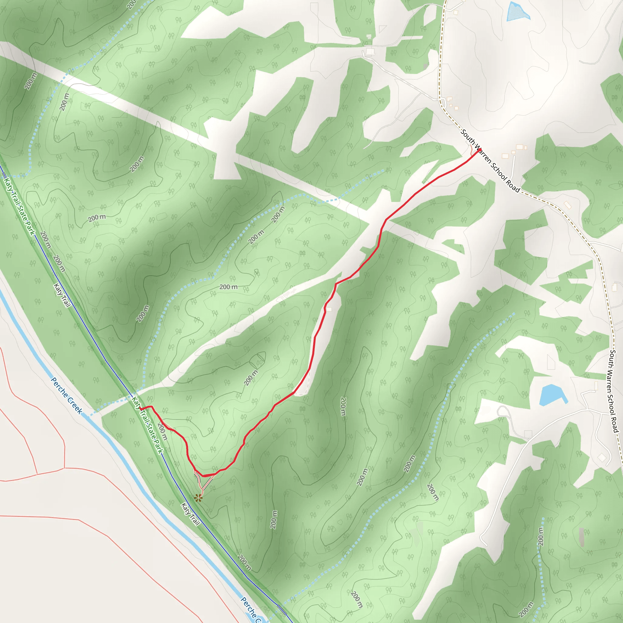 Perche Creek Overlook from South Warren School Road mobile static map