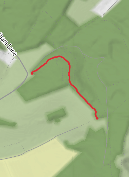 Kingley Vale to the bench mobile static map