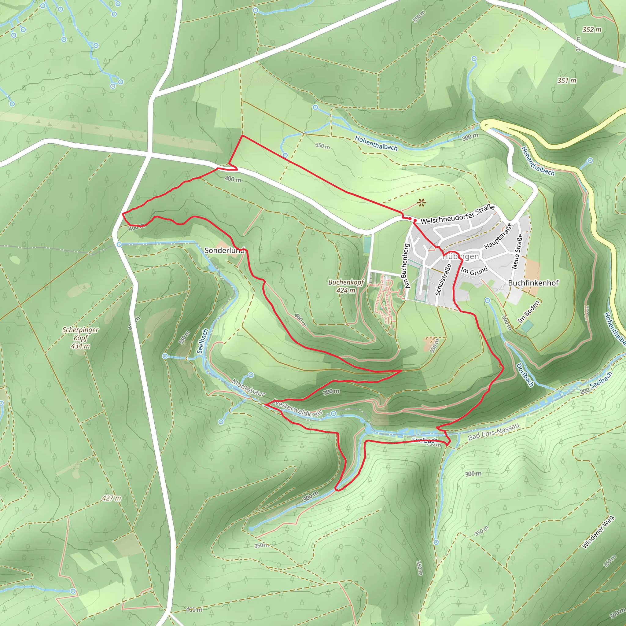 Waeller Tour Buchfinkenland mobile static map