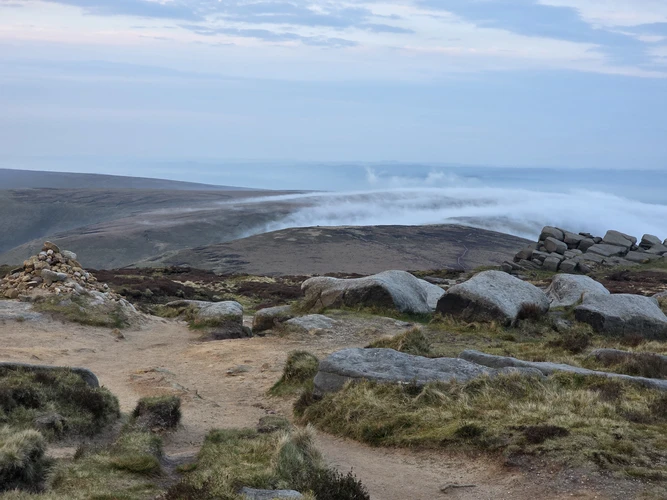 Kinder Scout Loop from Edale via Nether Tor and Kinder Downfall
