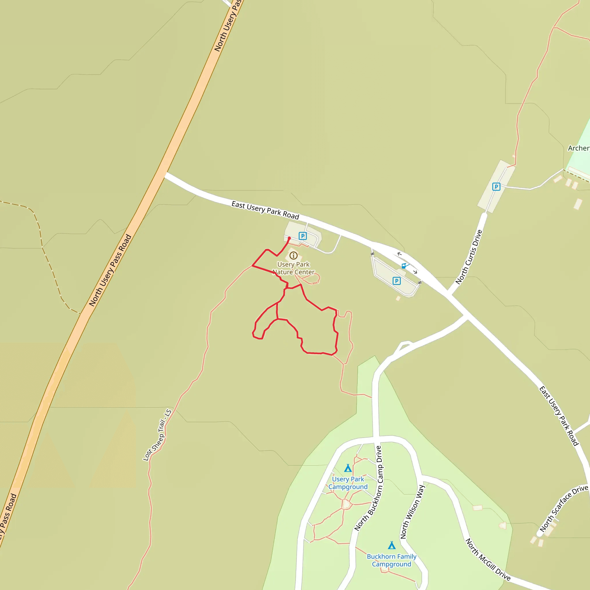 Desert Hawk Loop Trail mobile static map