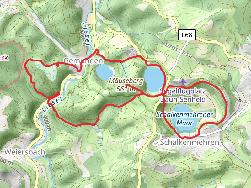 Dronketurm and Weinfelder Maar Loop