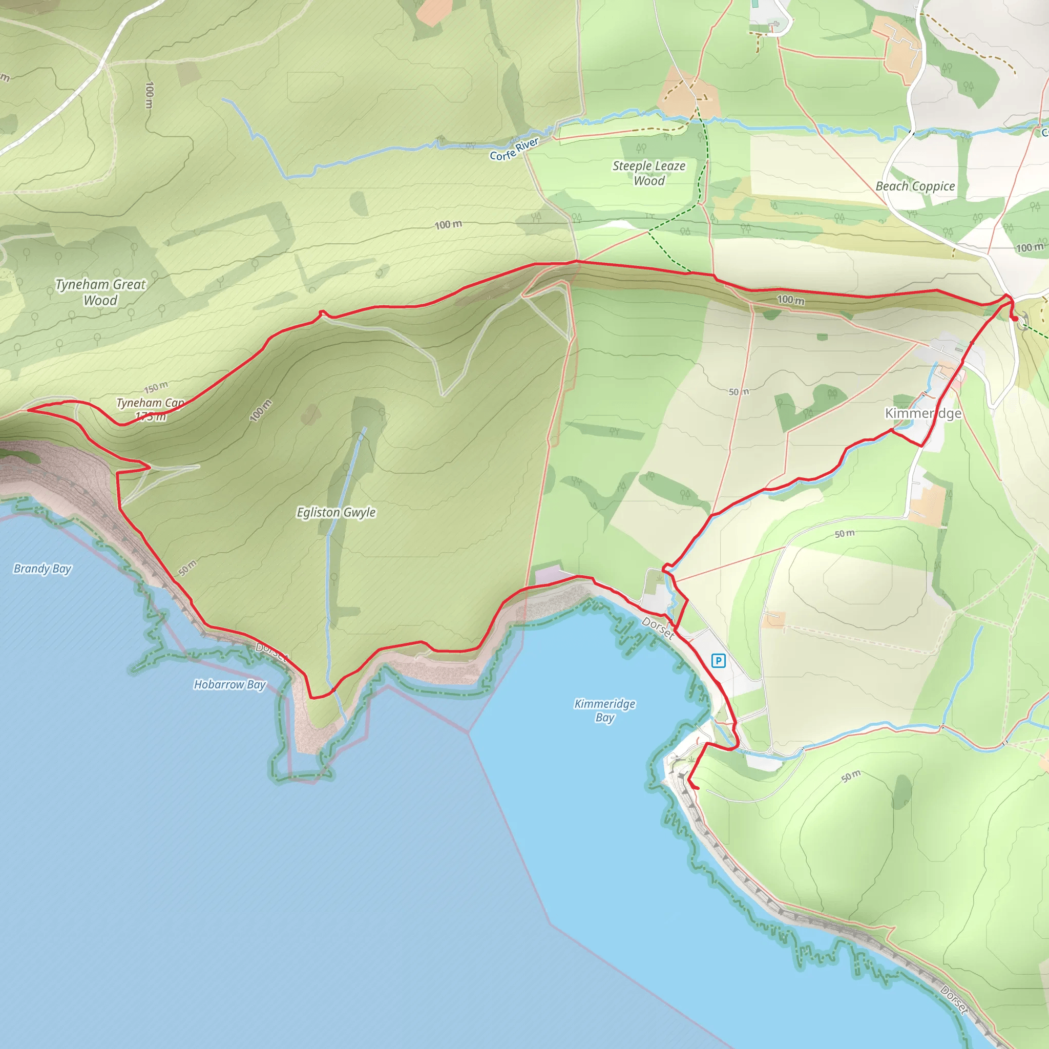 Kimmeridge Loop mobile static map