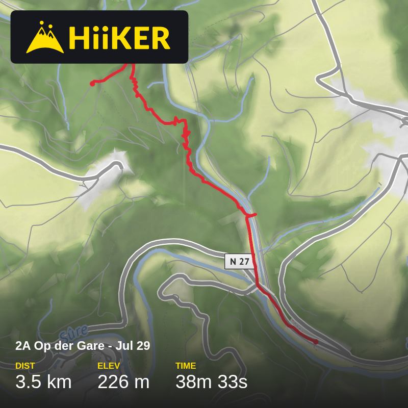 A map preview of the recording 2A Op der Gare - Jul 29.