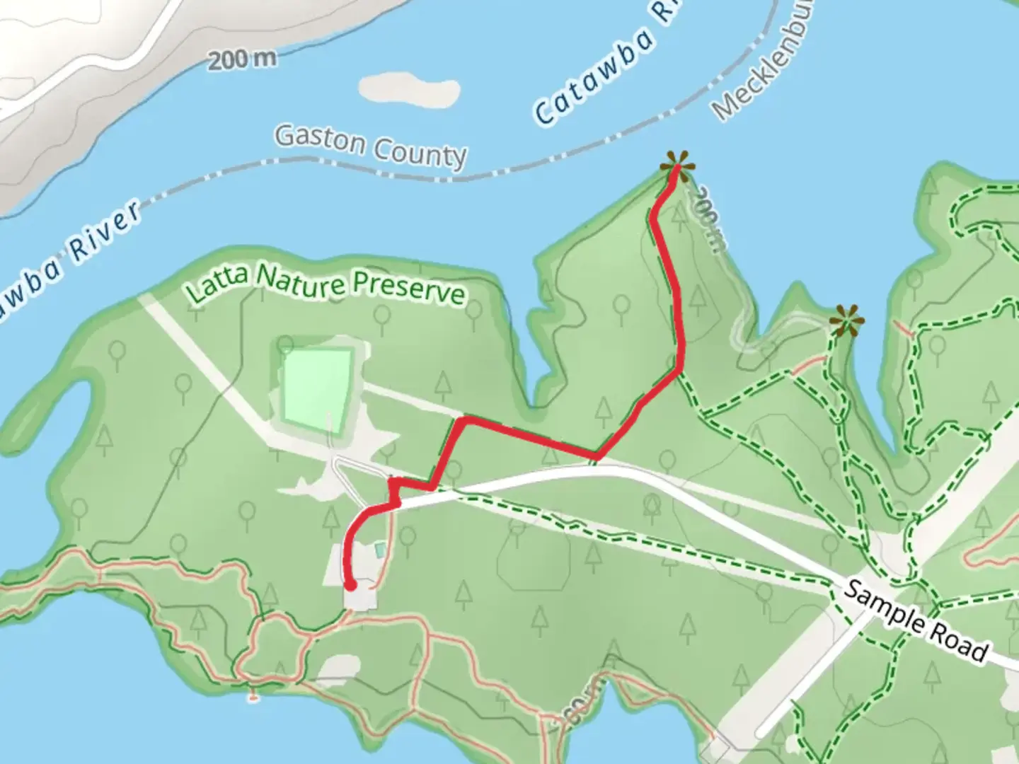 An image depicting the trail Buzzard Rock Trail via Connector and its surrounding area.