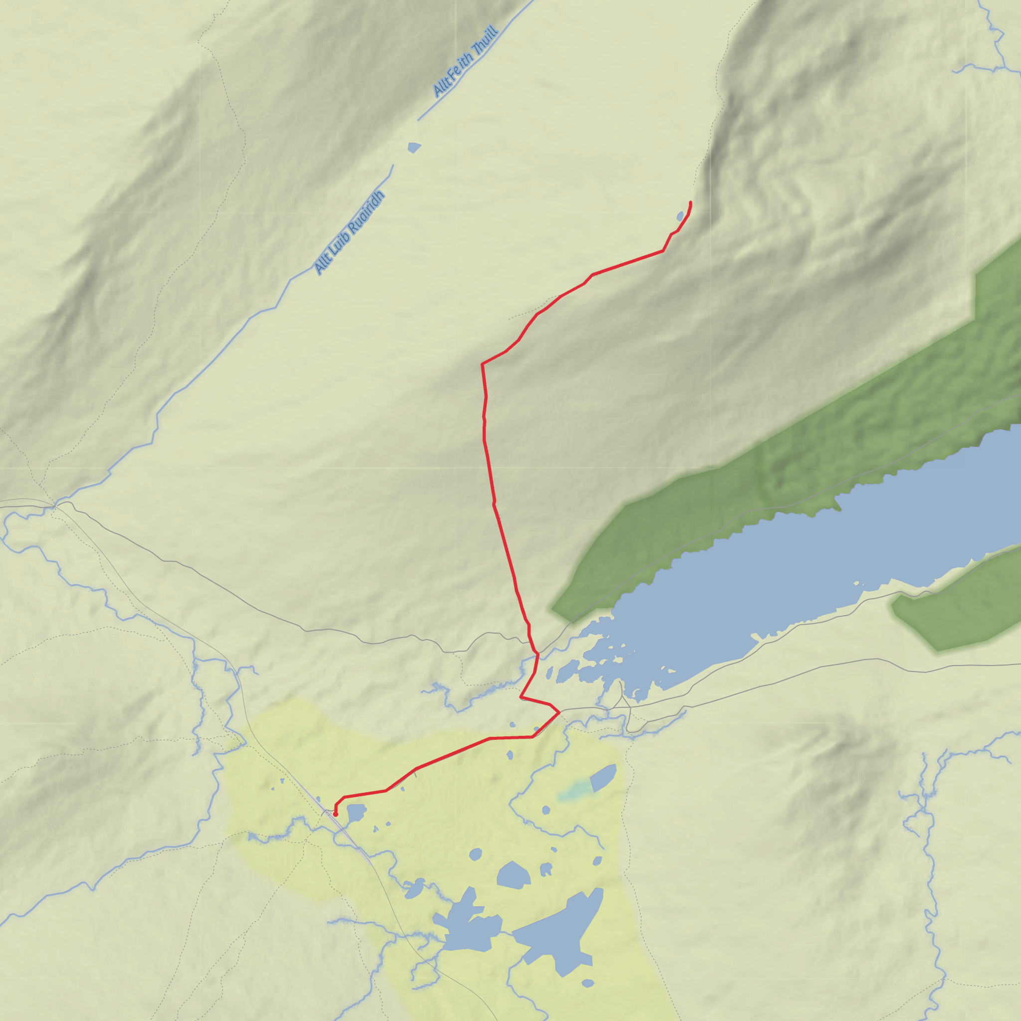 Beinn na Lap mobile static map