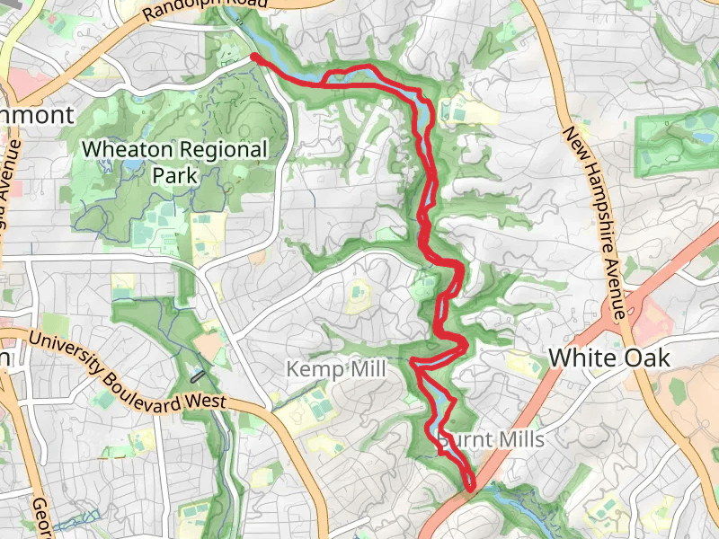 Rachel Carson Greenway Trail and Northwest Branch Loop Trail