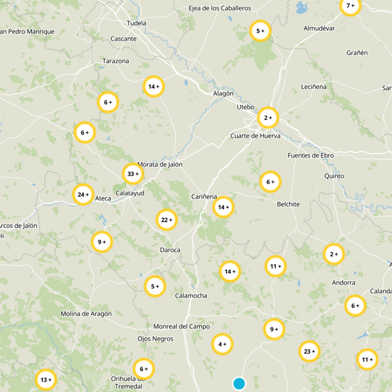 Aguarón Static Map