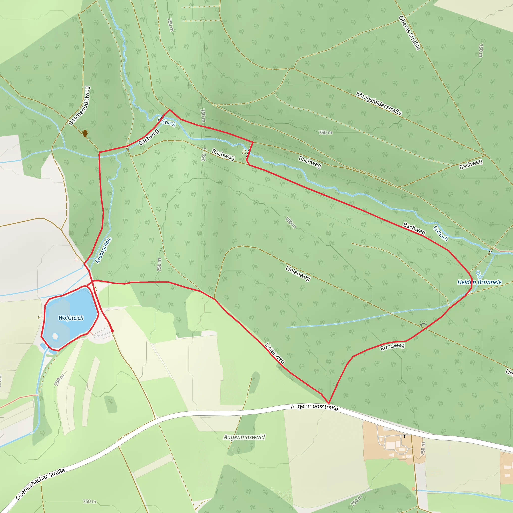 Wolfsteich and Harzerwald Loop mobile static map