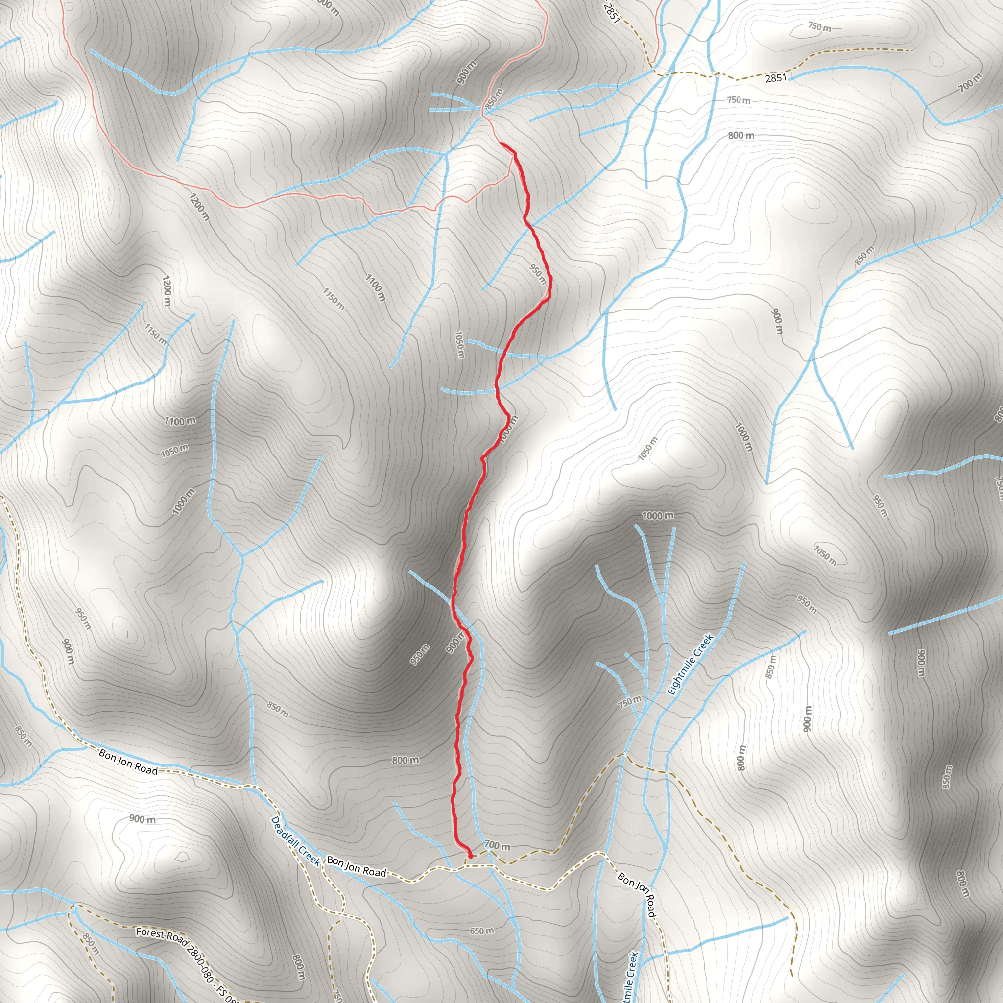Deadfall Trail mobile static map