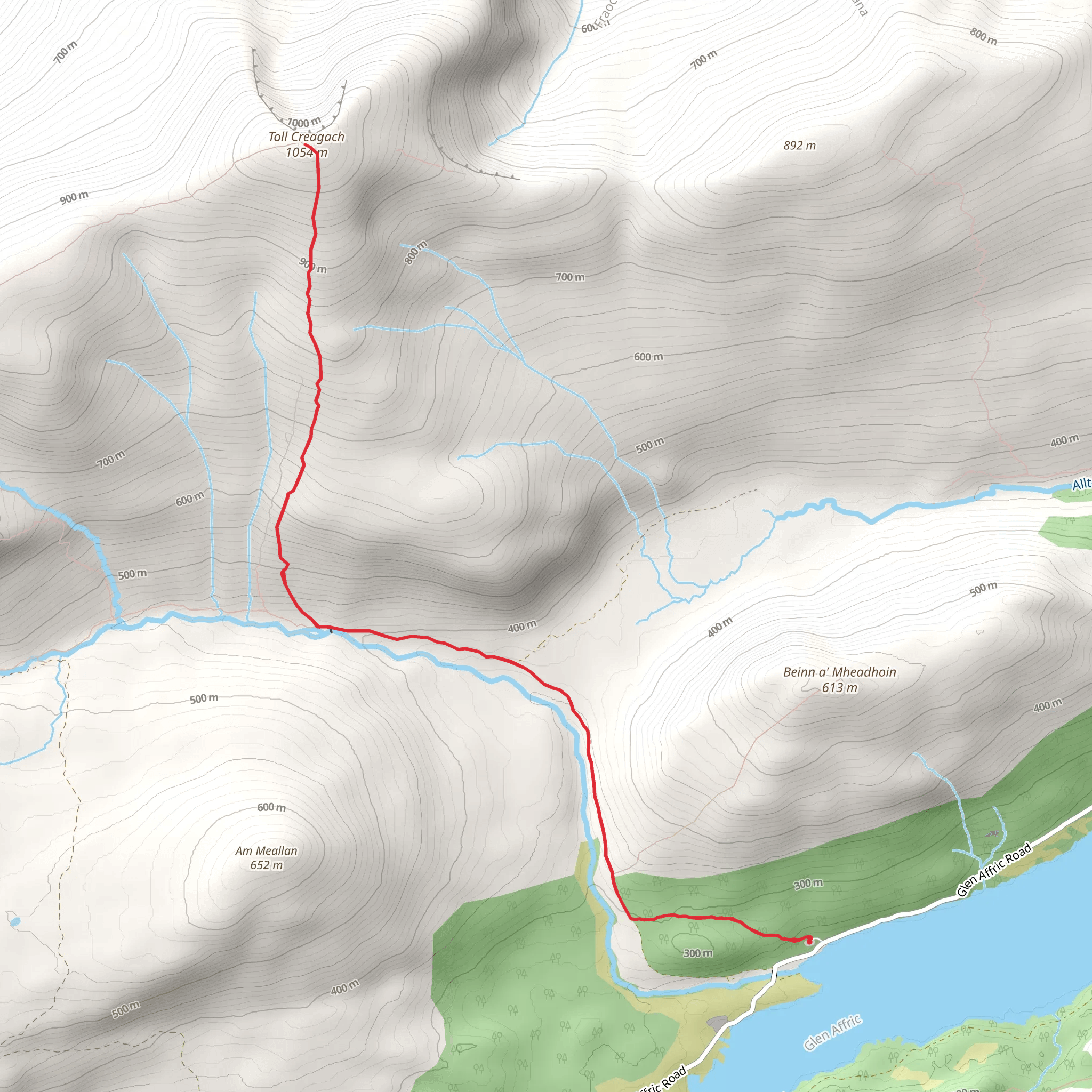 Toll Creagach mobile static map