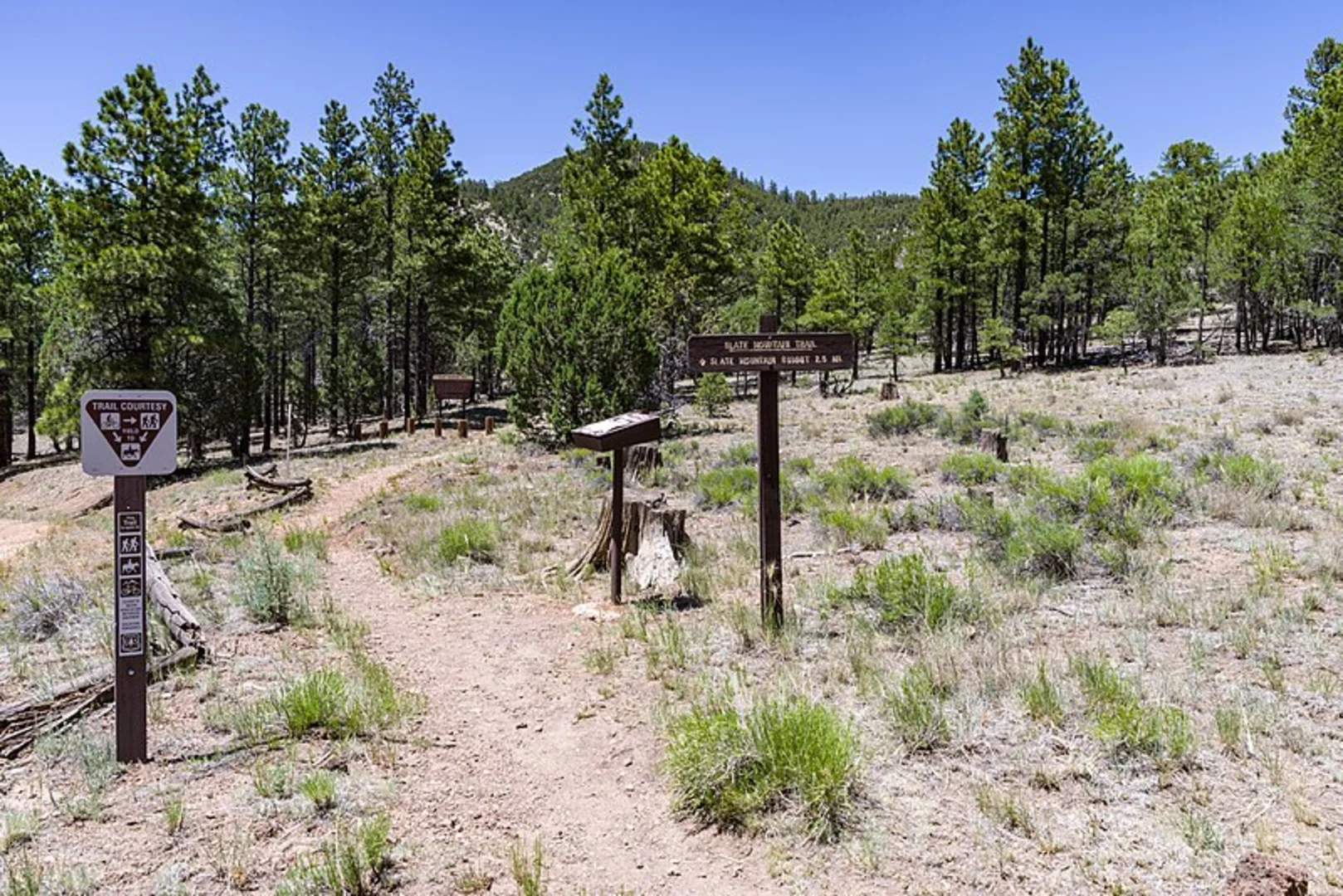 An image depicting the trail Slate Mountain Trail and its surrounding area.