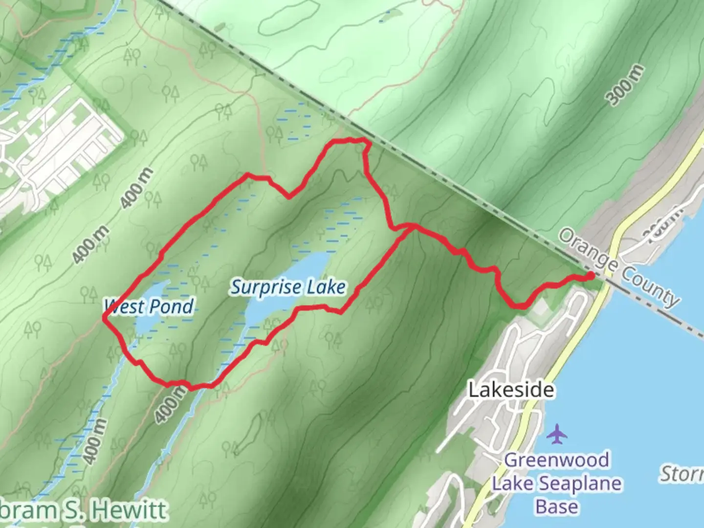 Surprise Lake and West Pond Loop via State LIne Trail | Passaic County