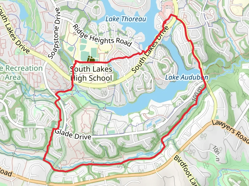 Lake Thoreau and Lake Audubon Loop