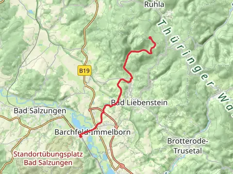 Immelborn to Ehrenmal Glockner Walk