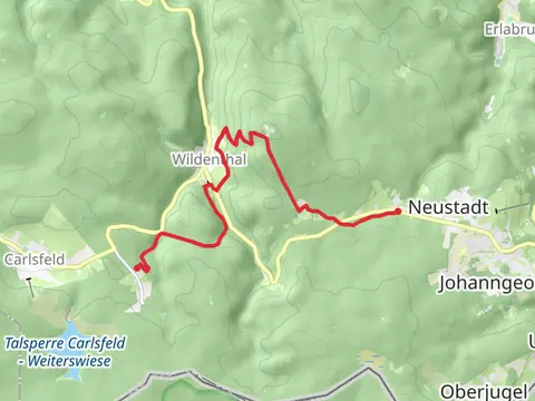 Steinbach to Carlsfeld via Schlangenweg