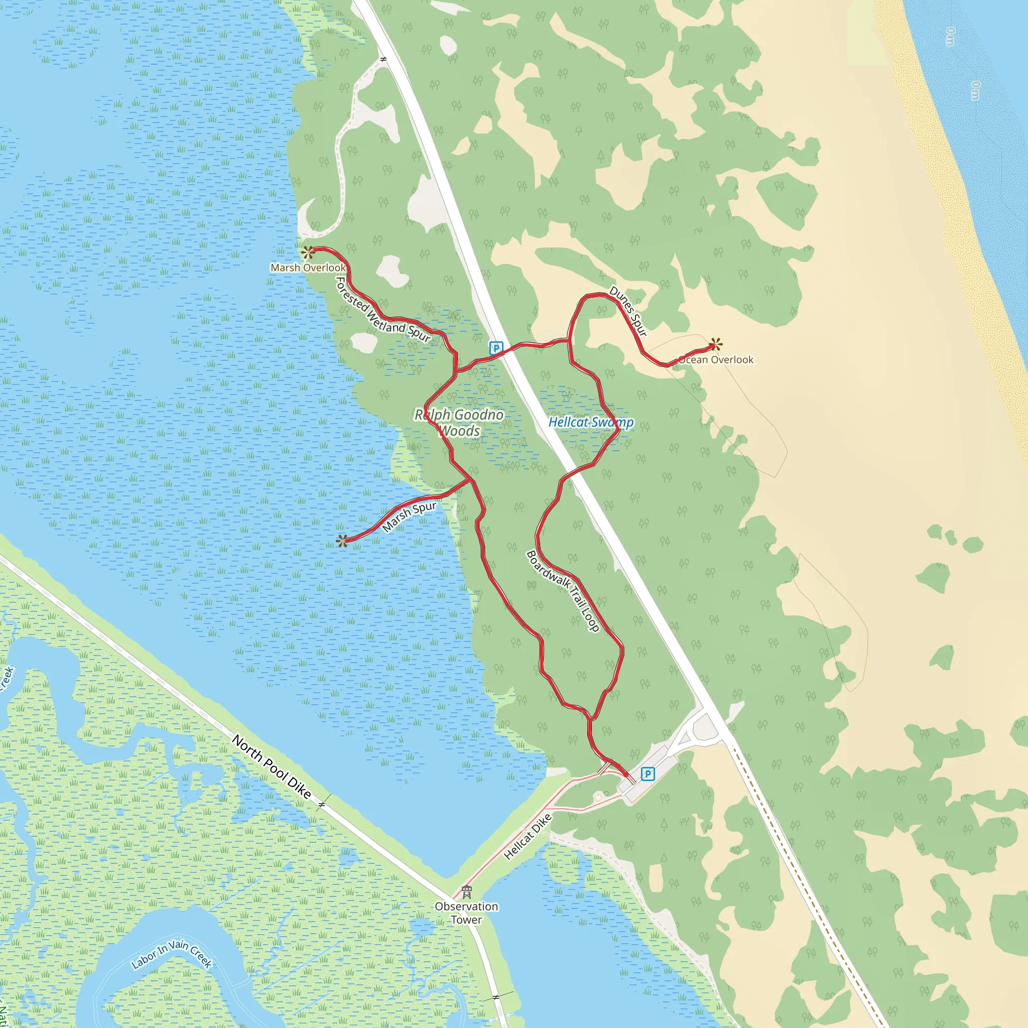 Ralph Goodno Woods Loop mobile static map