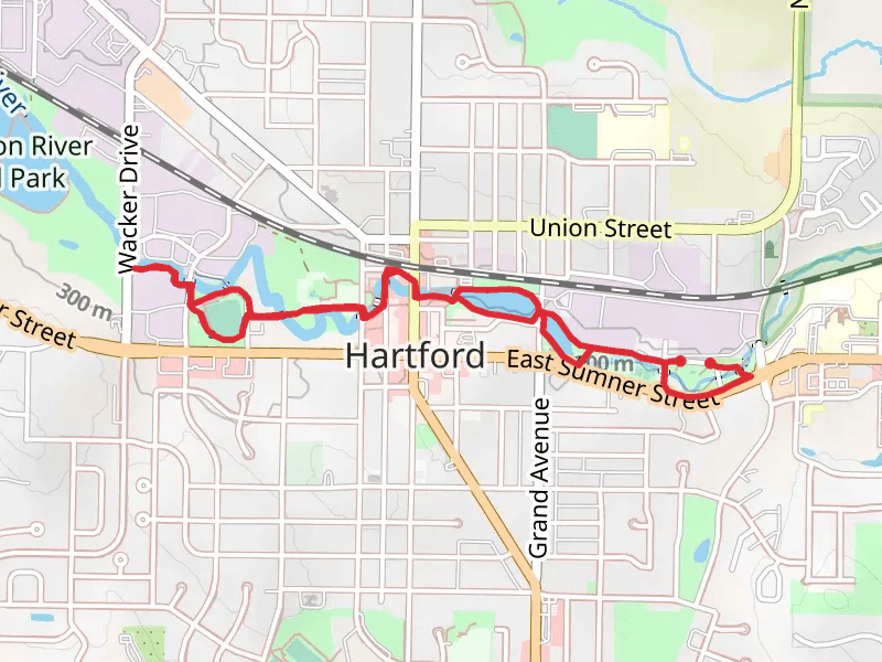 Rubicon River Trail to West Side Park