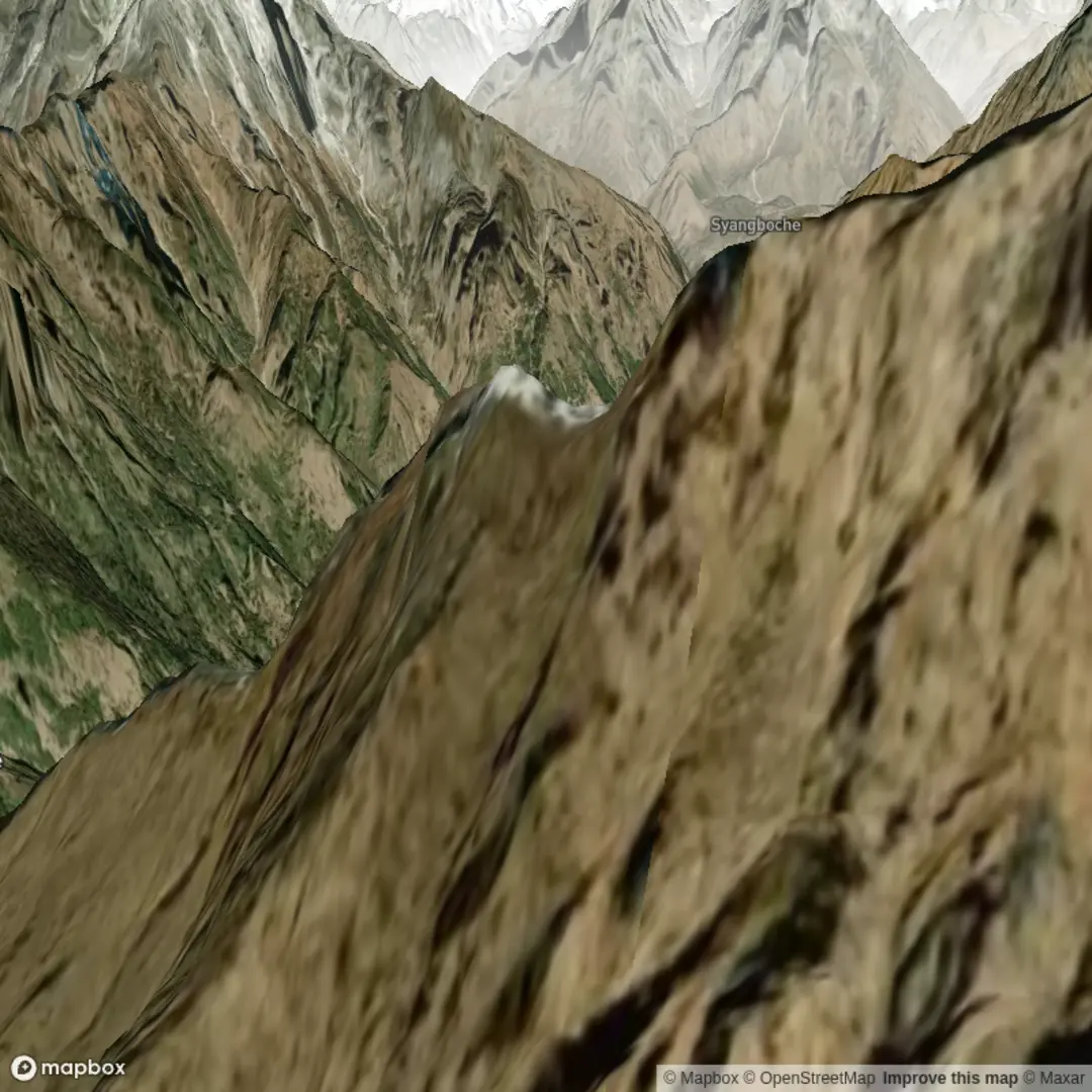 An image depicting the trail Everest Base Camp Day 1 and its surrounding area.