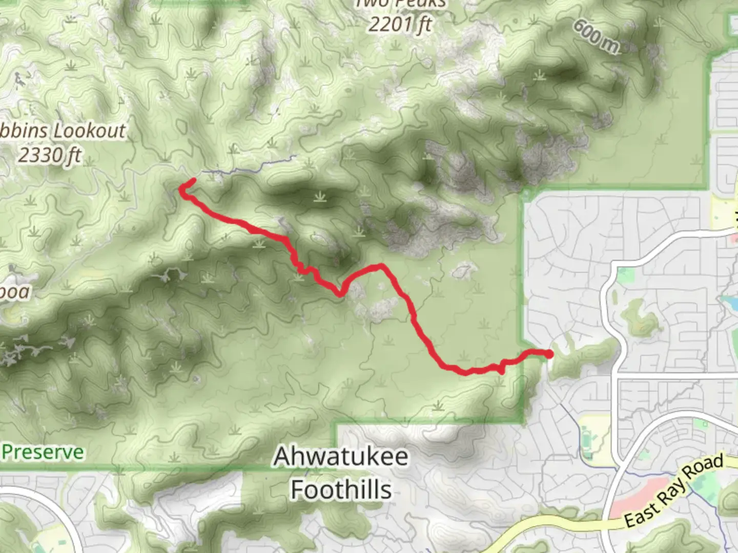 An image depicting the trail Warpaint South and Corona de Loma Trail and its surrounding area.