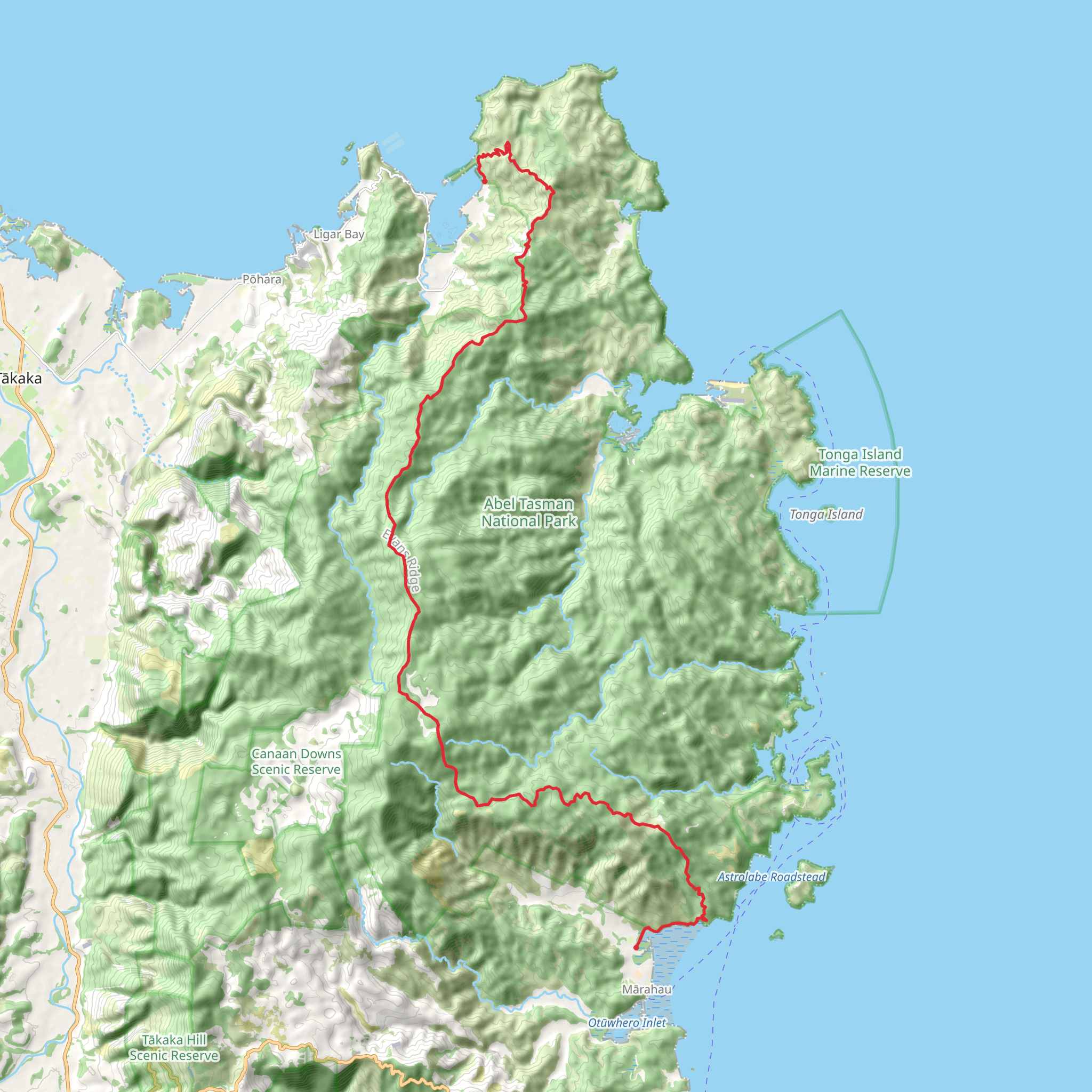 Inland Track mobile static map