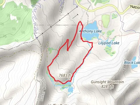 Anthony Lake and Hoffer Lakes Loop Trail
