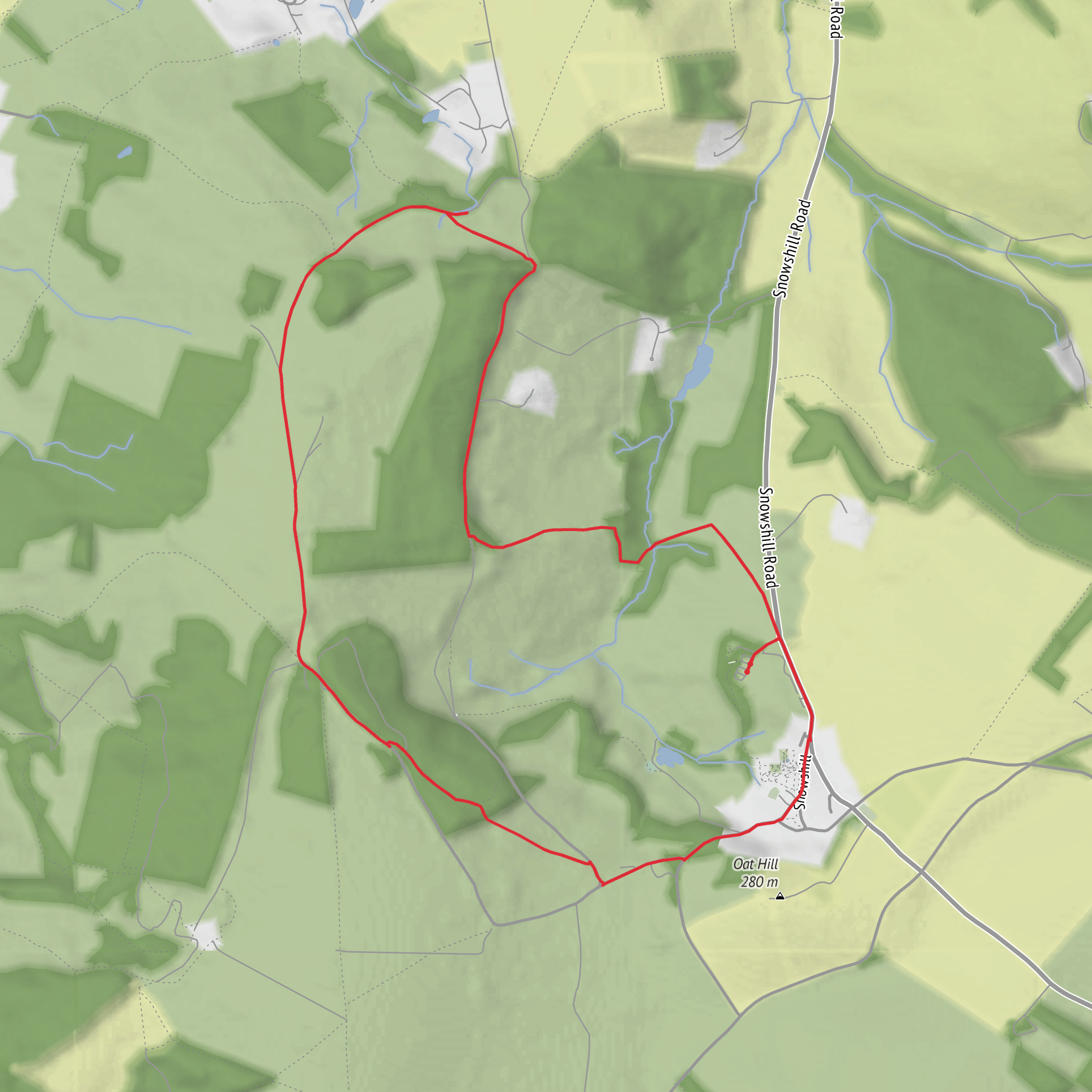 Snowshill Loop mobile static map
