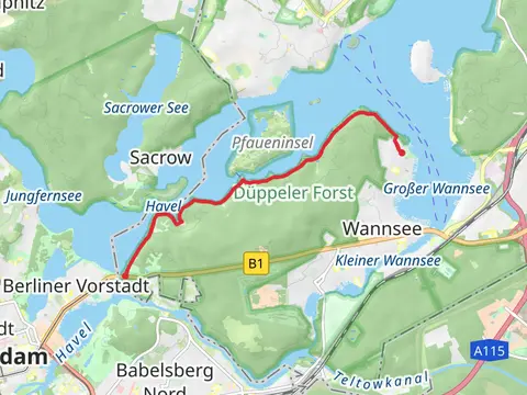 Jungfernsee and Duppeler Forst Walk