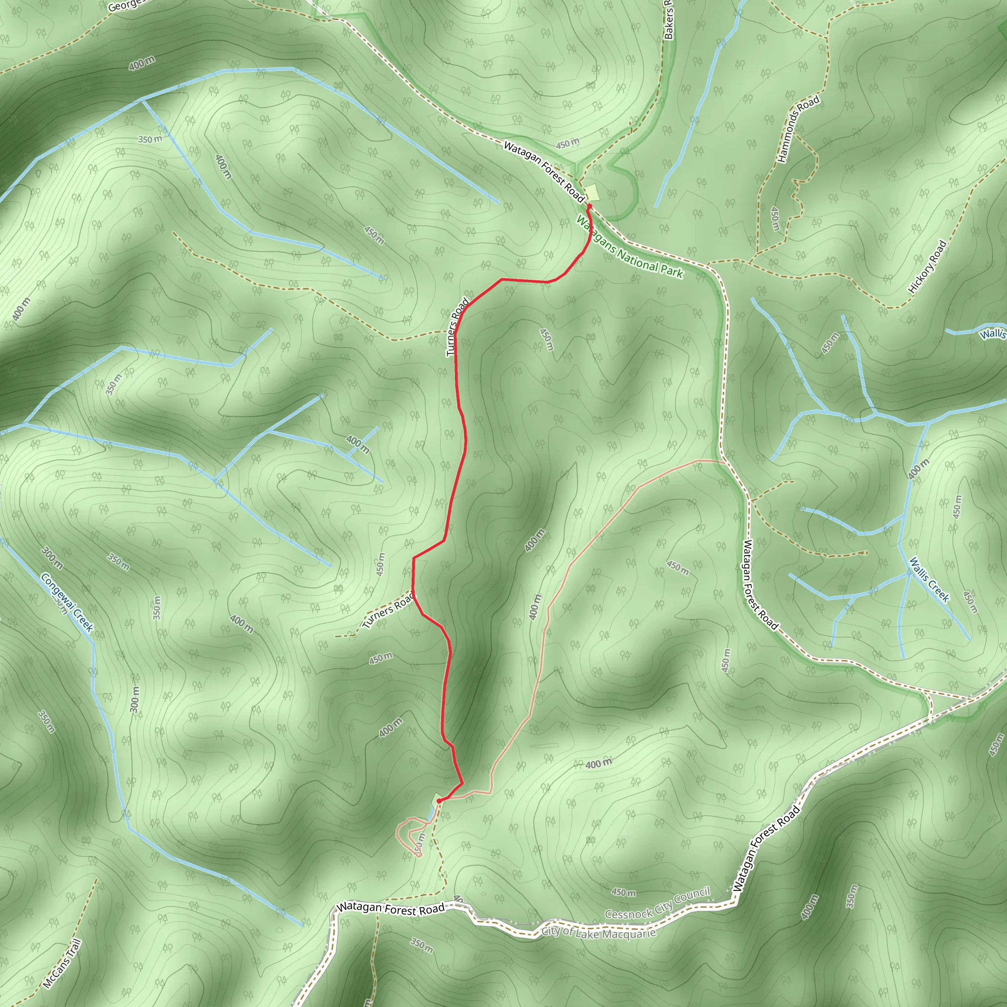 Turners Track mobile static map