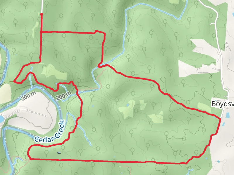 Cedar Creek - Smith Creek Loop Trail
