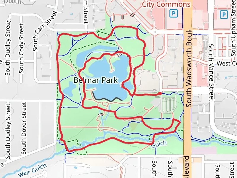 Kountze Lake and Belmar Park Loop