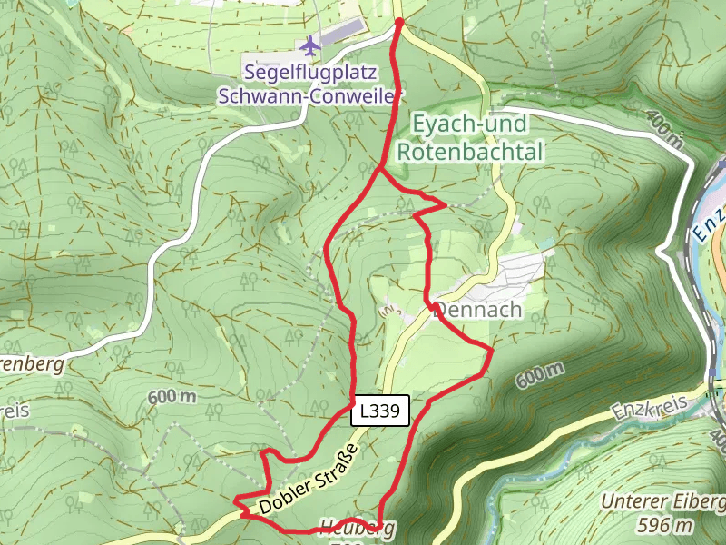 Hirtenweg and Hohrißweg Loop