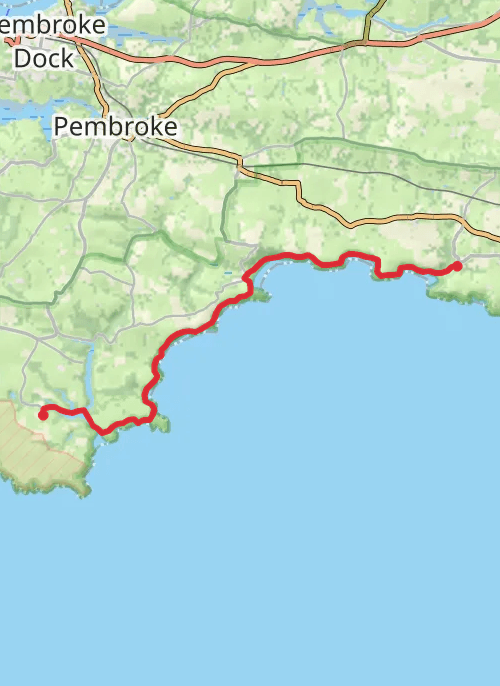 Castlemead Inn to St Goven’s Inn mobile static map