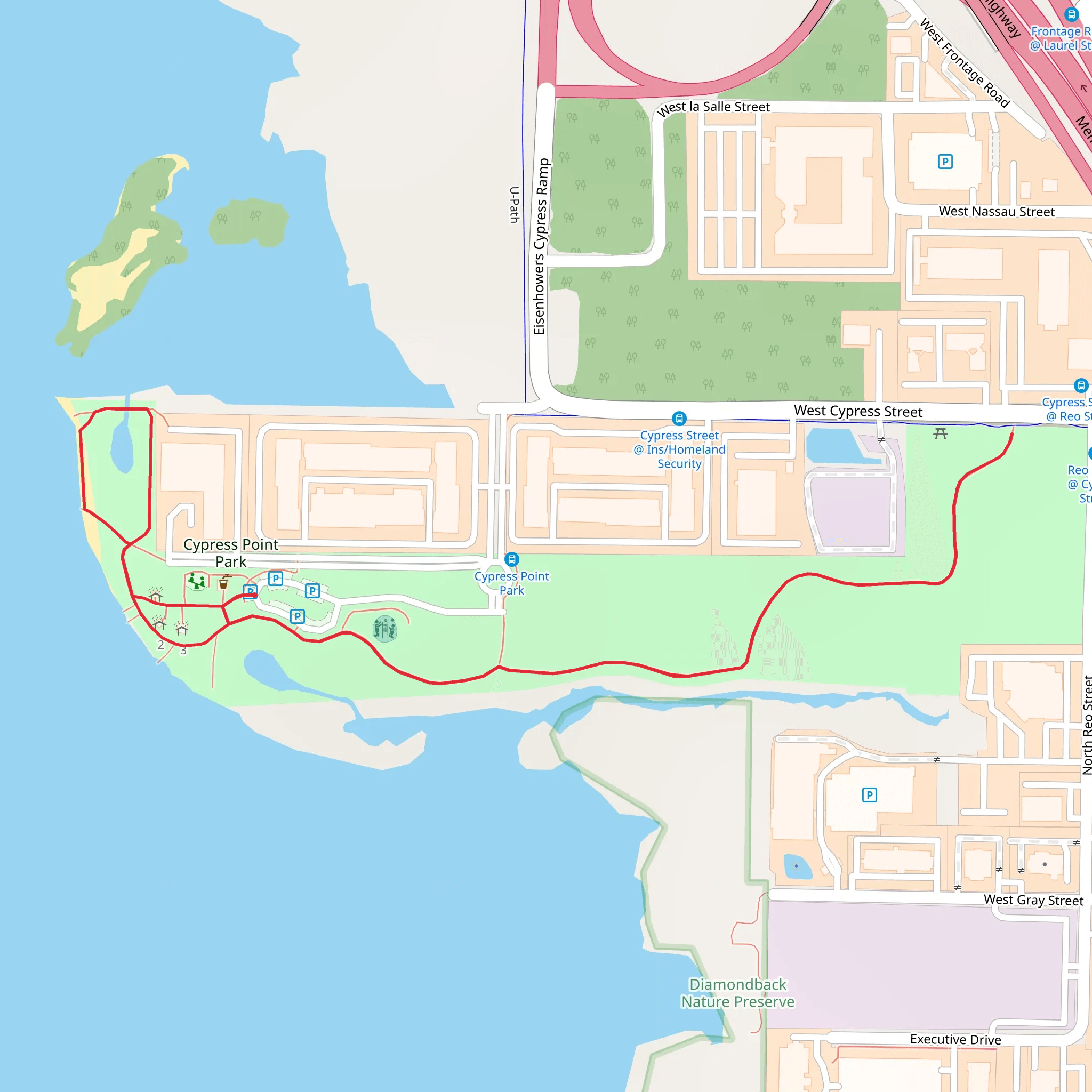 Cypress Point Park Walk mobile static map