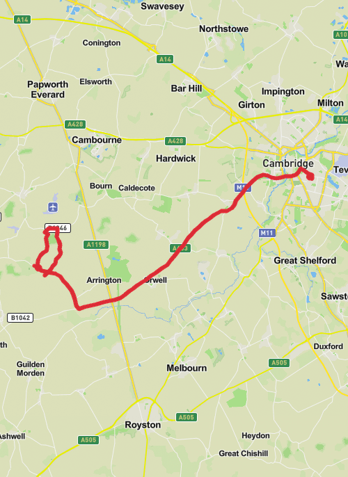 Hike on Buff Wood and Hayley Wood NNR Loop mobile static map