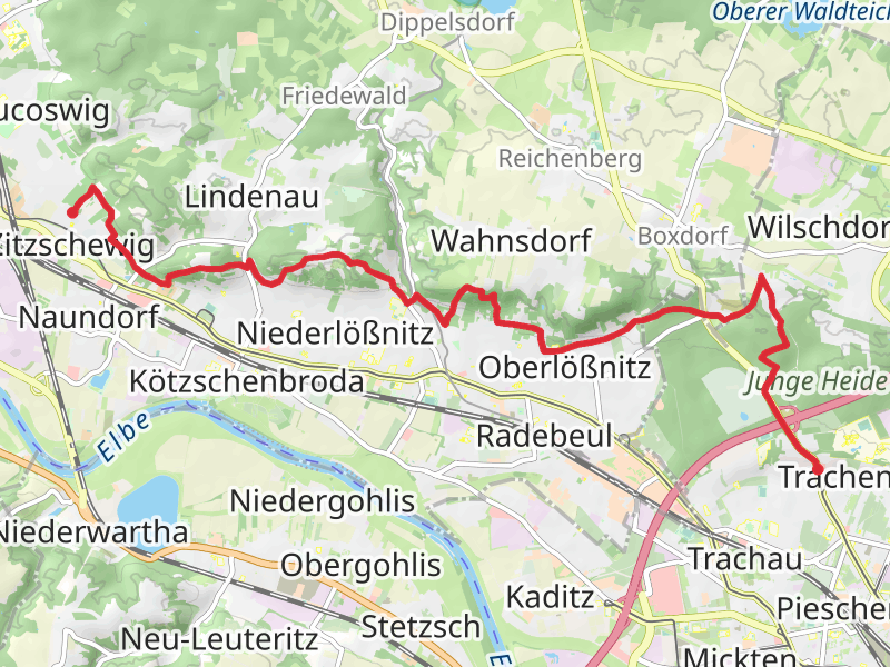 Trachau to Zitzschewig Walk