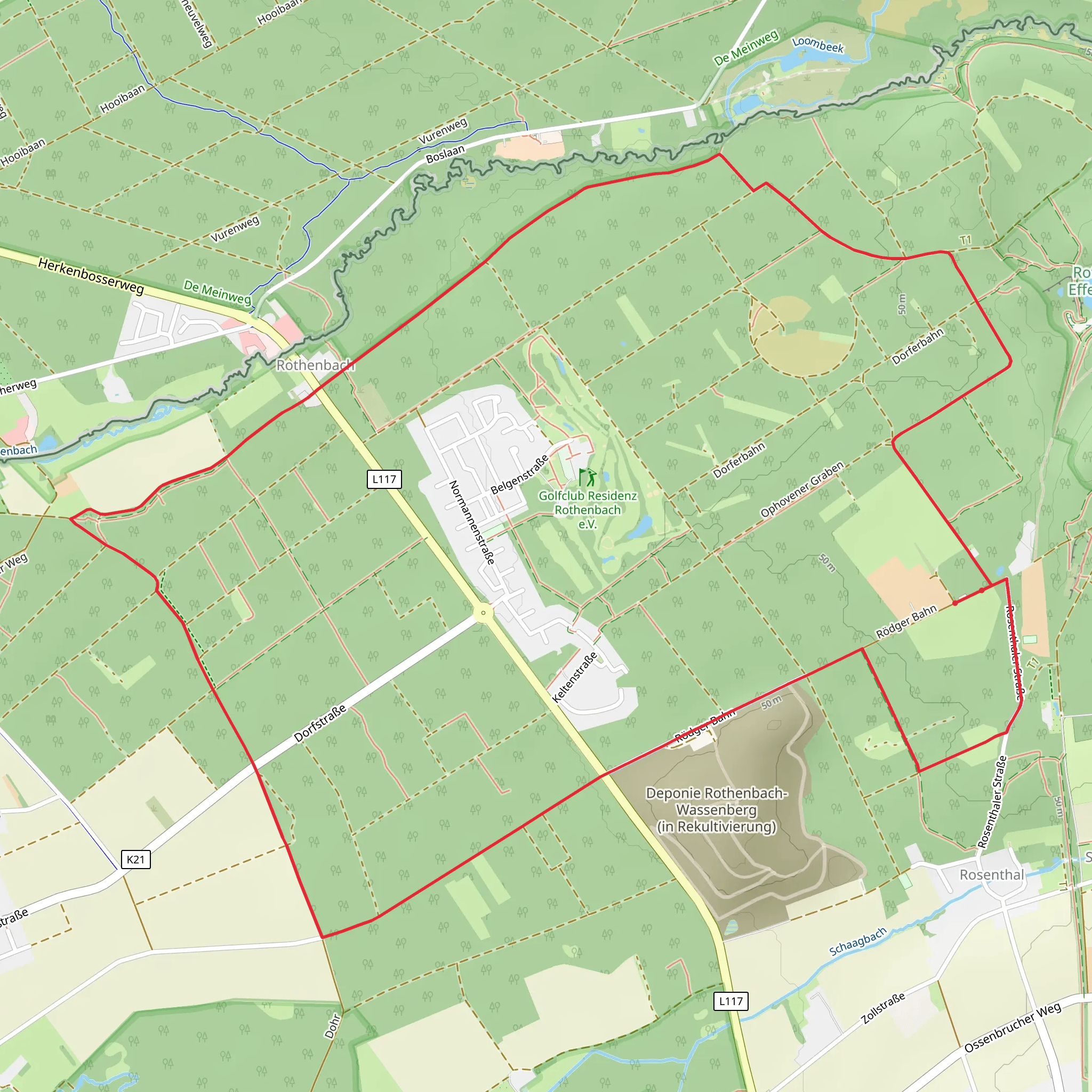 Effelder Wald Loop mobile static map