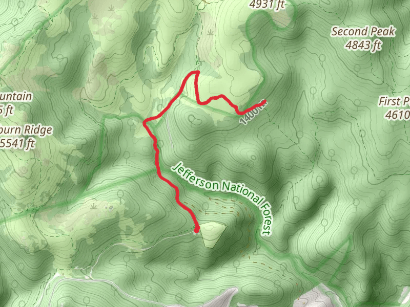 Bearpen Trail via Seed Orchard Trail