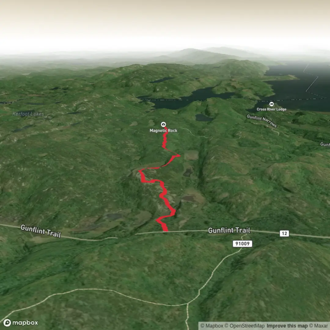 An image depicting the trail Magnetic Rock Trail and its surrounding area.